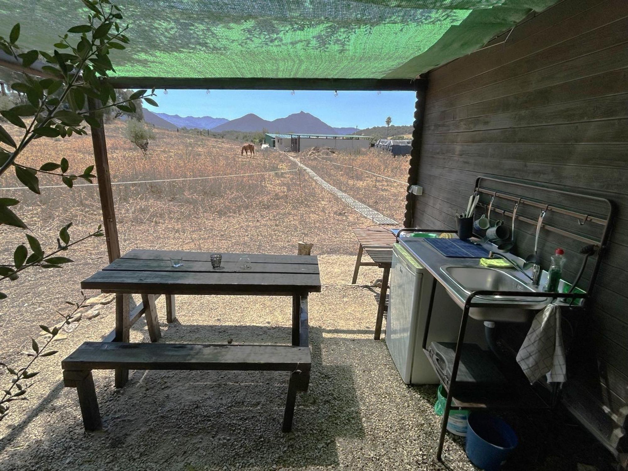 Cabana Rustica En Un Rancho Con Caballos, Prado Del Rey, Andalucia Εξωτερικό φωτογραφία